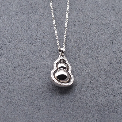 Fengze West platinum gourd pendant for women PT950 fashionable and versatile rotatable gourd pendant for girlfriend and bestie as a gift, about 10 grams (excluding chain) more money will be refunded, less money will be added