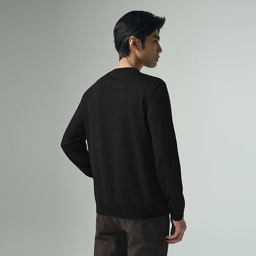 Lilang sweatshirt men's round neck jacquard fashionable sheep wool long-sleeved T-shirt men's autumn 25 men's sweatshirt