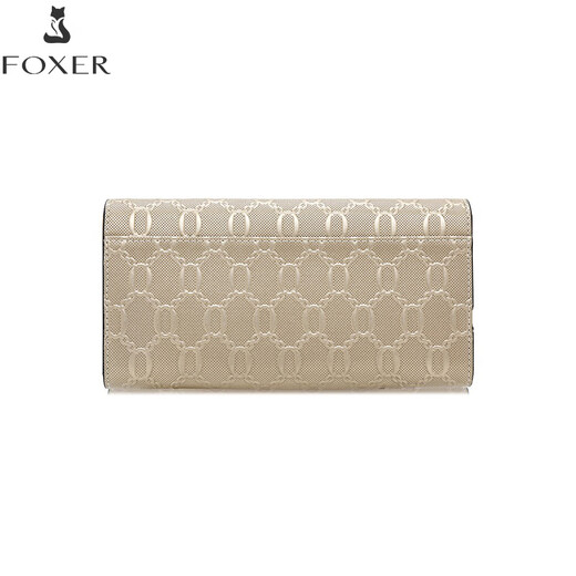 Golden Fox (Foxer) Cowide Damen Brieftasche große Kapazität Langkartentasche Geld Kicker