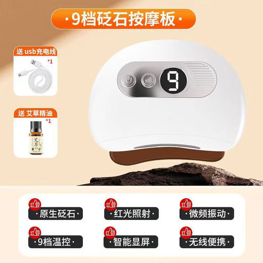 Heated smart stone scraping board for facial massage, face lifting, firming and body-wide universal stone electric scraping device. One charging cable. Note: This is not a massager. Beauty is genuine from Germany.