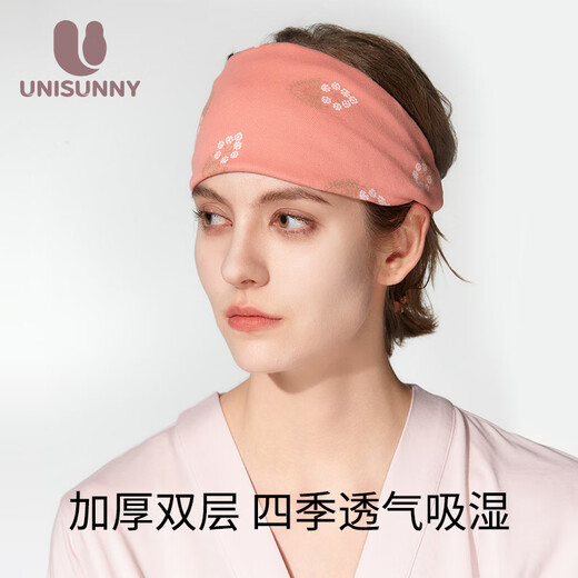 Pregnant and confinement headband pure cotton 2025 autumn and winter windproof headscarf, maternal forehead protector, multi-functional maternity hat, four seasons style, crape myrtle yellow headscarf, one size fits all