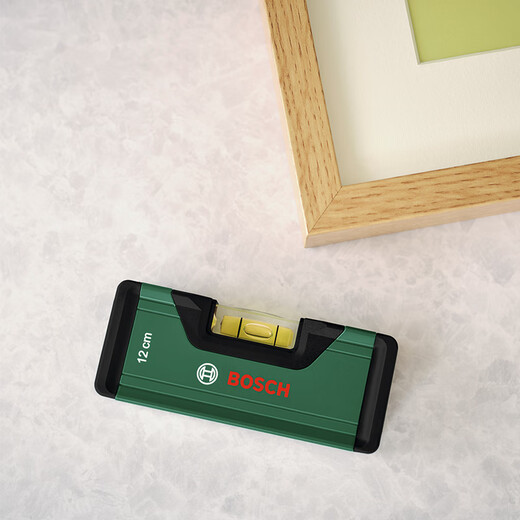 Bosch (BOSCH) level high-precision tilt angle balancer fan small tool aluminum alloy measuring ruler bubble level level 12cm
