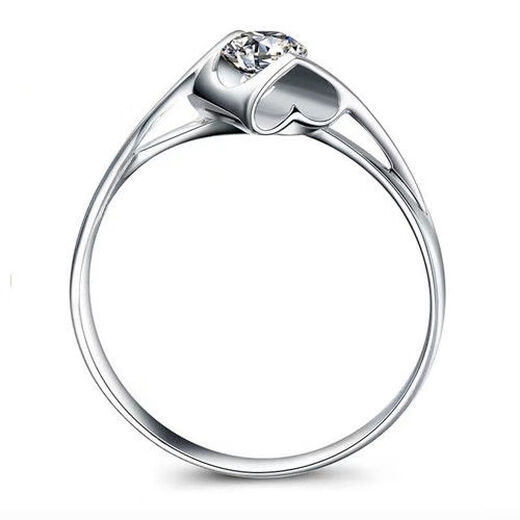 Genuine pt950 platinum ring, moissanite diamond, non-fading, angel kiss, heart-shaped, 18-year-old engagement ring for men and women, angel kiss, 1 carat