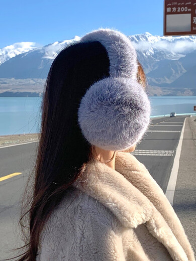 
TUTORGOOSE earmuffs for women winter 2025 new white plush warm windproof earbags to prevent cold plus velvet ear covers antifreeze earmuffs [official authentic] white