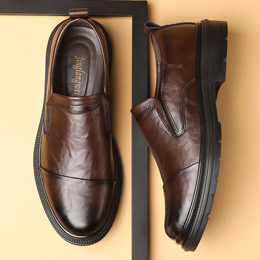 Scarecrow (mexicain) 2025 Nouvelle entreprise de mode masculine Costume formel chaussures en cuir authentique cuir en cuir respirant décontracté sans glissement