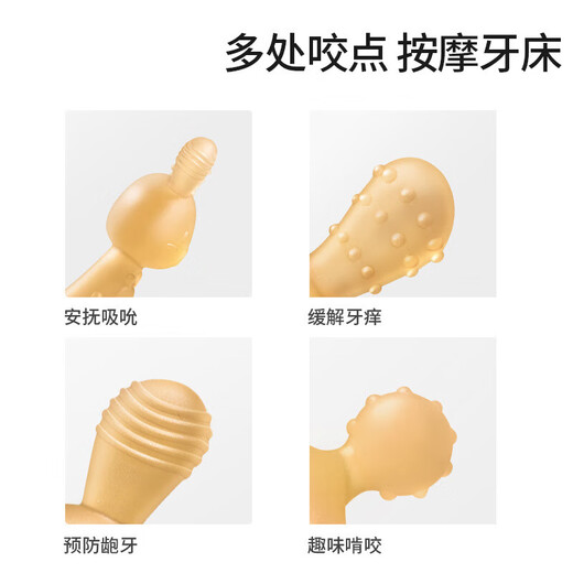 Carrot Rabbit Teether, Baby Teething Stick, Baby Food Grade Silicone Liquid Chew Toy, Anti-Eating Hand Toy, Soothing Device, Carrot Rabbit - Blue, 1 Pack + Storage Box + Anti-chain, Full Silicone, High Temperature, Ultraviolet Sterilizable