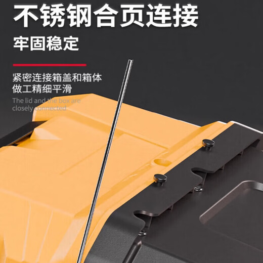 Dad Yao's German quality tool box, large capacity, extra large three-layer folding tool box, industrial-grade extra large storage and organization 21-inch flagship three-layer folding tool box