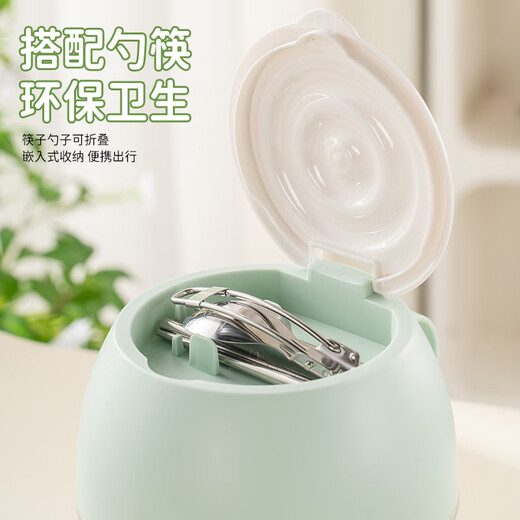 广意316L不锈钢饭盒快餐杯泡面碗带盖餐盒学生饭盒上班族配餐具GY1595
