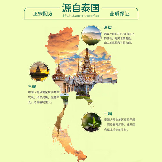 Golden Buddha brand Thai green grass ointment to prevent heatstroke, cool down, motion sickness, refresh and refresh the mind, non-imported travel home 50g*3 bottles