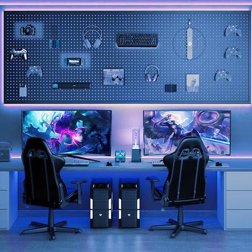 Musong hole board gaming room partition shelf study room computer desk gaming wall punch-free hanging board wall custom metal black 80*100cm with frame + 20 hooks default