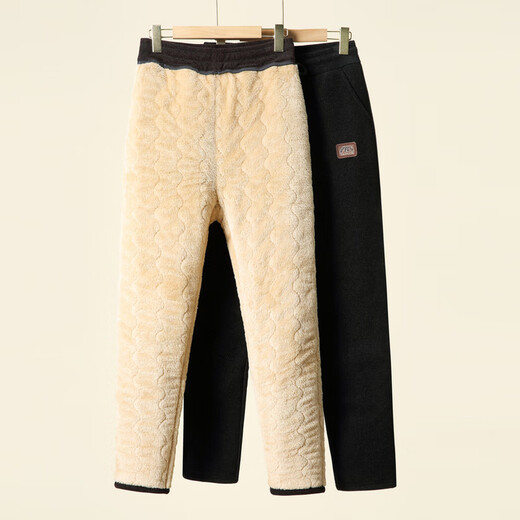 Fengxiao mother's pants, winter velvet thickened cotton pants, warm pants for seniors, old ladies, grandma's loose straight pants
