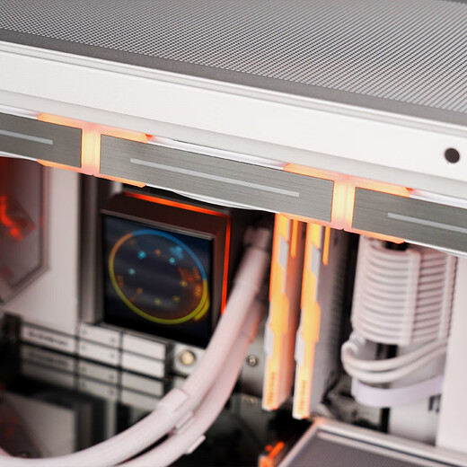 爱国者（aigo）极光Z13 PRO 白色正叶 ARGB 5v3针主板同步 电脑机箱风扇12CM/PWM温控调节/无限镜