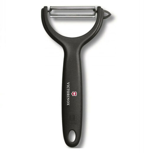 VICTORINOX Victorinox Germany imported Swiss soft peeling knife for household peeling and peeling fruit and potato peeling tool oblique version black