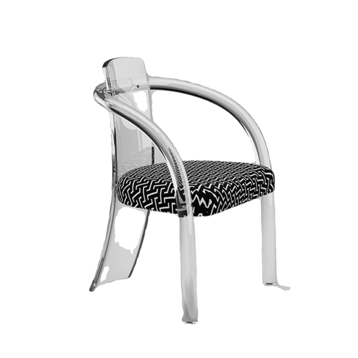 Zailu Internet celebrity dining chair makeup chair transparent acrylic chair casual dressing table stool simple modern chair single product chair single product