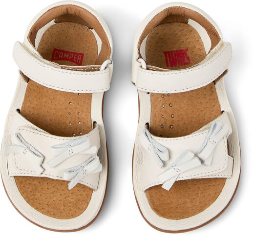 CAMPERCamper Girls' Sandals, White, Toddler 8 White 8 Toddler
