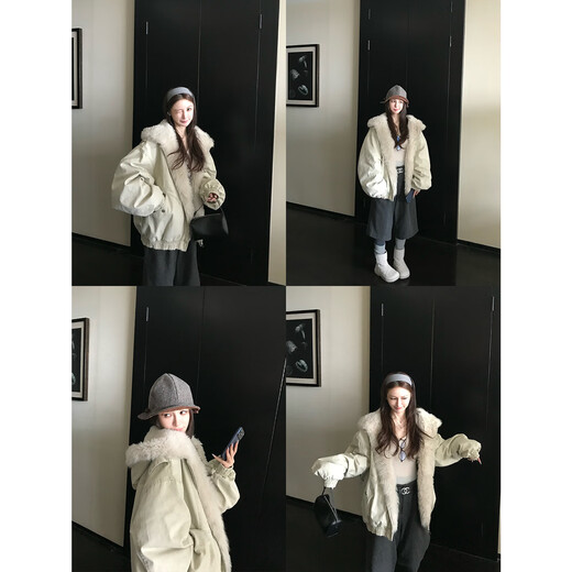 COCO LIMITED Snow Ridge Journey Imported Toca Half Roll Big Hat Dyeing Process + Anxin 95 White Goose Down Milkshake Rice L Jiaojie size