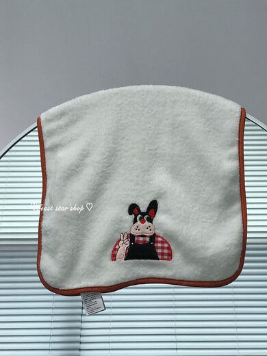 Yusenyi Cute Bear Face Washing Towel Female Cartoon Couple Face Washing Towel Than Pure Cotton Bath Towel Hands White Towel-Overall Puppy
