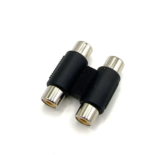 AV straight-through plug 1/2/3 RCA lotus butt connector female to female audio and video cable extension head adapter connector RCA lotus butt connector 2 to 2 one