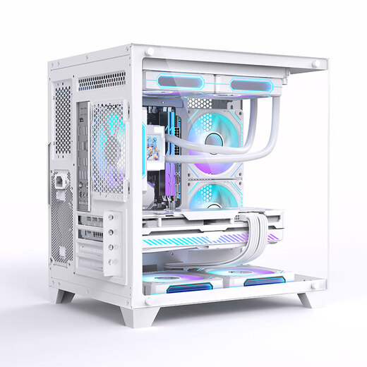 ASUS AMD Ryzen R5 5600/5700X/9600X/RX7650GRE/RTX5060/Gaming Desktop Computer Host Assembly Computer Complete Machine Specifications 2丨R5 5600+7650GRE White Desktop Assembly Computer