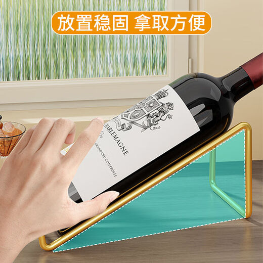 Tanbeiman red wine display rack red wine rack light luxury ornaments diagonally placed wine cabinet table porch display rack wine bottle storage rack wine stand black