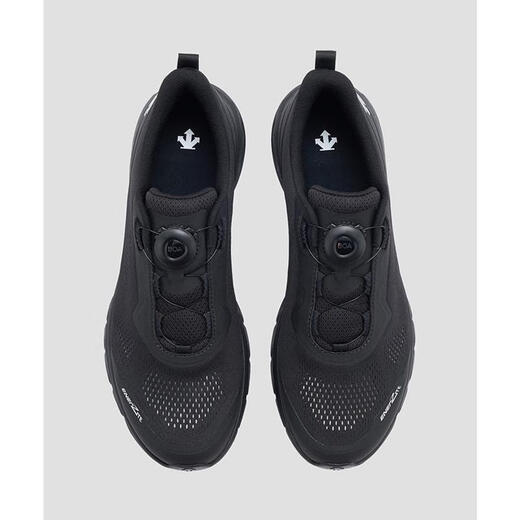 DESCENTE men's and women's shoes running shoes shock-absorbing comfortable wear-resistant breathable BOA knob mesh structure outdoor road running shoes Black (BK) 20 |26.5