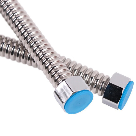 Masfor 304 stainless steel corrugated water inlet pipe water heater hot and cold water pipe explosion-proof and leak-proof metal water supply hose 40cm