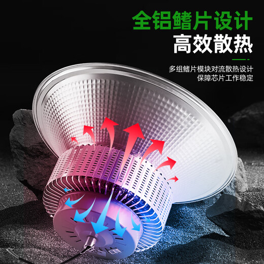 Biuyum led industrial and mining lamp factory lamp factory chandelier workshop lighting lamp warehouse lamp high power hanging chain industrial lamp 300w white light