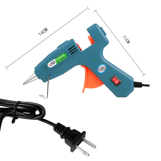 Hot melt glue hot melt glue gun household DIY handmade 7mm glue stick 20W hot melt glue gun non-drawing universal type SD-A601 hot melt glue gun 20W long thin mouth
