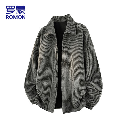 ROMON flight jacket men's outerwear 2025 autumn and winter new loose trendy brand cardigan casual high-end tops clothing