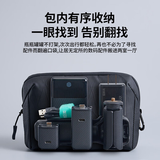 Hulk (llano) digital storage bag mobile phone data cable power bank storage headphone charger power pocket travel portable bag