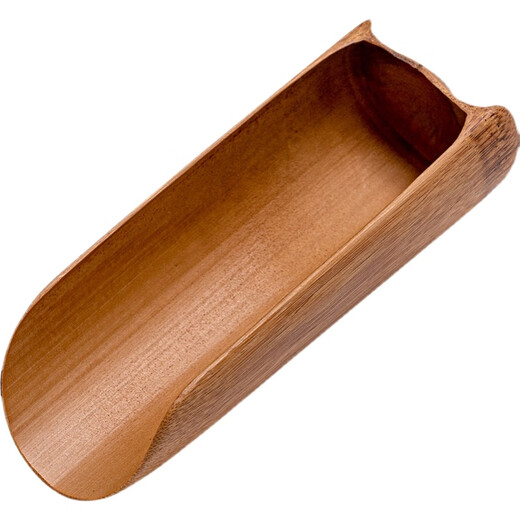 Wen Yijia carbonized semi-circular bamboo tube tea cup bamboo tea spoon teaspoon tea shovel appreciation tea lotus tea tea ceremony accessories wake-up tea tea set large carbonized semi-circular bamboo tube tea cup