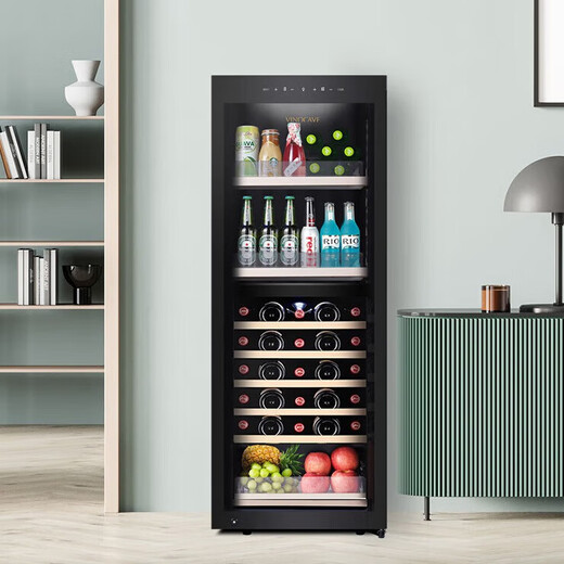Vinocave wine cabinet constant temperature wine cabinet compressor refrigerator moisturizing home living room fresh wine refrigeration multi-functional model - JC-170BD - 160L red wine cabinet