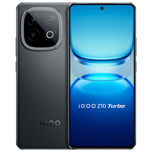 Vivo iQOO Z10 Turbo+/Turbo 24-term interest-free 8000mAh battery Dimensity 9400+ e-sports chip 144Hz eye protection screen 5G student gaming phone Starry Black 16GB+512GB Z10 Turbo official standard configuration 2-year store extended warranty + 90-day broken screen protector