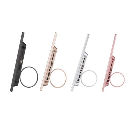 Borde estrecho de metal 12-13-15 pulgadas 17 pulgadas máquina de publicidad de marco de fotos inteligente HD estante de exhibición de álbum de fotos electrónico de 15 pulgadas con tarjeta 8G