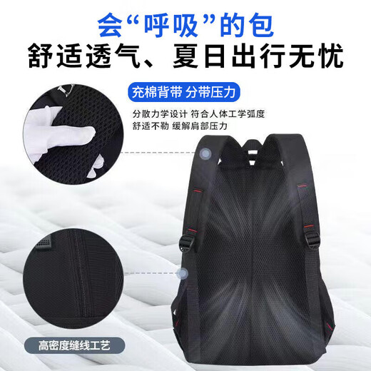 Pull back large-capacity backpack, junior high school student school bag, men's backpack, men's commuter bag, casual business computer travel backpack