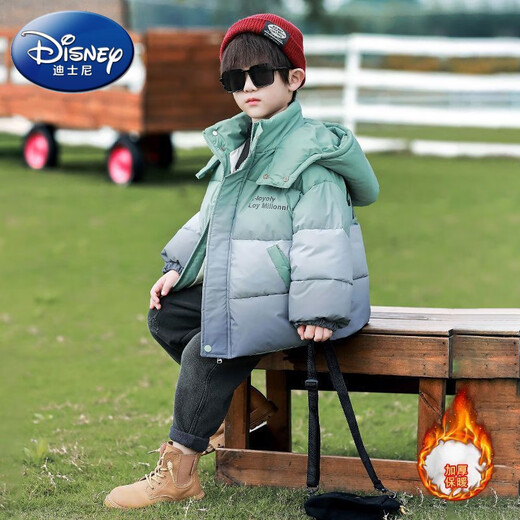 Disney Boys' Winter Clothes Winter Cotton Clothes 2025 New Style Children's Thickened Cotton Clothes Baby Jackets Off-Season Sunflower Color 110