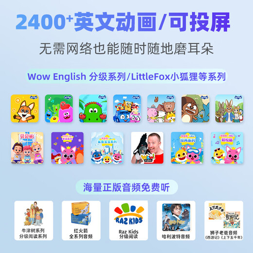 Listeneer listener K9Pro listening treasure primary school junior high school high school learning machine English listening machine walkman ear repeater machine English listening and reading artifact blue 128G