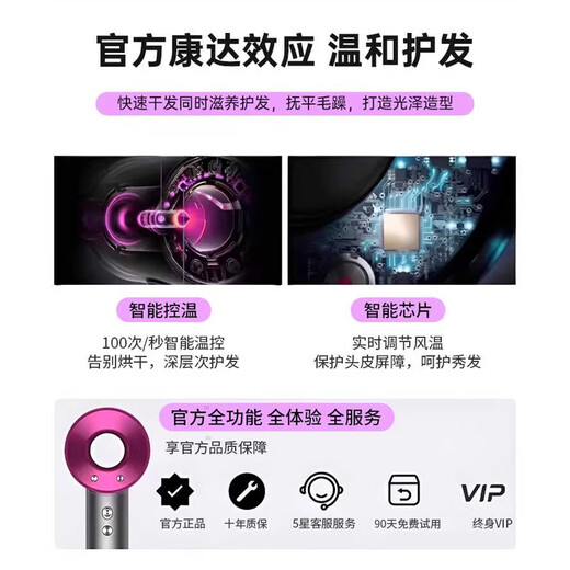 ACERBIS leafless high-speed hair dryer for household silent negative ion high-power hair care hair dryer constant temperature quick-drying hair dryer dormitory household ceramic white national 3C certification丨4 billion hydrating negative ion hair care