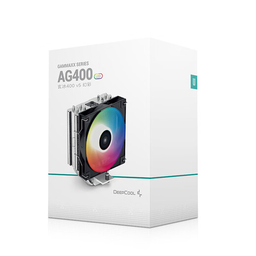 九州风神（DEEPCOOL）玄冰400幻彩V5CPU散热器附带硅脂（镀镍4热管/220W/热管偏置不挡内存/多平台支持/AG400LED）