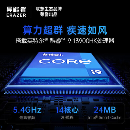 异能者联想生态 D70 迷你主机高性能mini主机迷你电脑 i9-13900HK 32G 1T WIFI6	