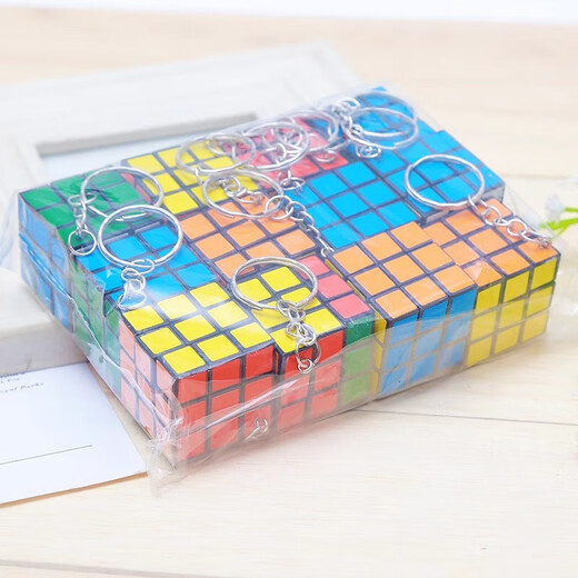 3cm mini llavero creativo pequeño colgante de 3 precios del llavero de cubo de mini rubik mini rubik - aleatorio - 1