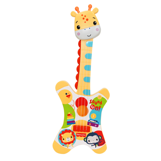 Fisher-Price Ukulele Baby Early Education Music Enlightenment Playing Instrument Children's Toy Giraffe F6633