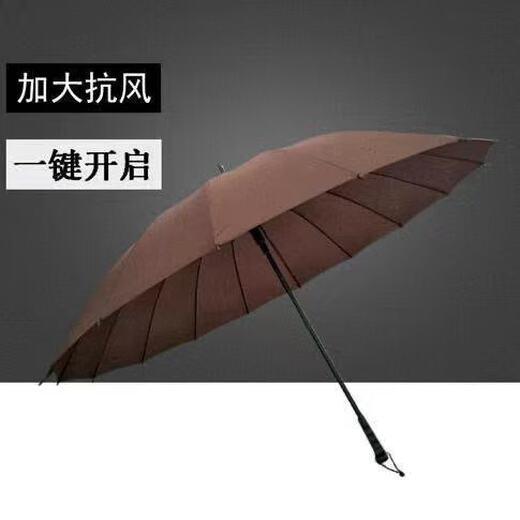 Zhongxinyuan Wind Resistant Umbrella Double Long Handled Outdoor Umbrella Windproof Small Dual-Purpose Umbrella 16 Rib Automatic - Rose Red Zhongxinyuan Wind Resistant Umbrella Double Long Handled Outdoor Umbrella Windproof Small Dual-Purpose Umbrella 16 Rib Automatic - Rose Red