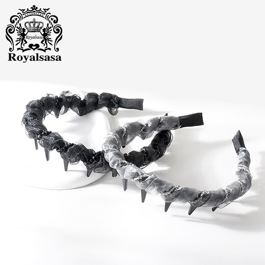Royal sasa royal salsa large tooth comb headband high skull pleated headband high-end temperament hairpin non-slip face small
