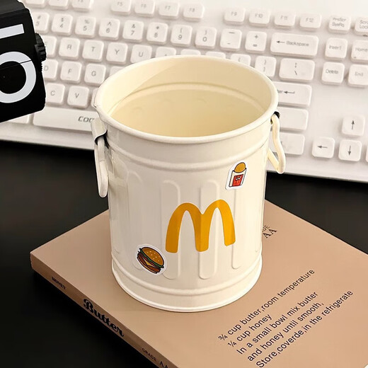 Cute creative pen holder retro high-looking personalized ornaments student desktop office stationery jewelry storage box white