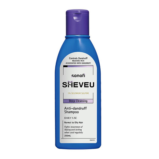 SHEVEU oil control purple bottle shampoo 200ml 1% selenium disulfide anti-dandruff fluffy anti-itch Australian selsun renewal