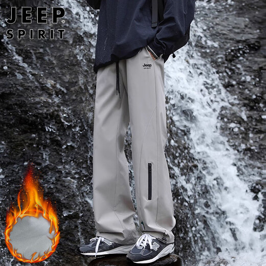 JEEP SPIRIT Jeep pants men's autumn and winter assault pants men's workwear casual pants men's loose straight trendy men's pants