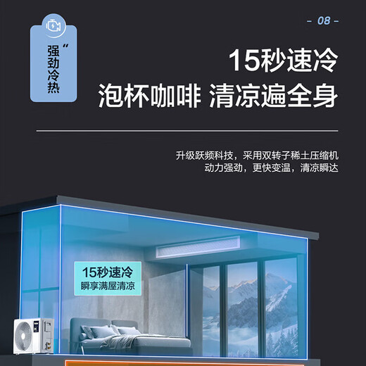 Haier air duct machine, one-to-one central air conditioner, all-inclusive at one price, Little Red Flower Blooming Edition, Bedroom Yunshu Smart Edition, Formaldehyde Removal 1.5 HP/Large 3 HP, Haier Home Central Air Conditioner, Yunshu Large 3 HP, Pilot Edition 30-40, Haier Yunshu Series