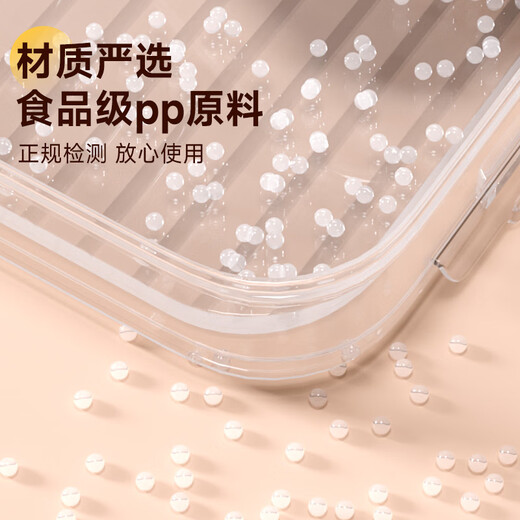 Jia Bangshou Dumpling Storage Box Refrigerator Fresh Storage Box Food Grade Frozen Dumpling Noodle Won Blunt Box with Cover Tray Free Shipping Multifunctional Timed Dumpling Box - 2 Layers