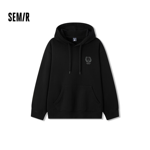 Semir plum blossom series sweatshirt men's sports style couple wear winter printed hooded top loose and trendy 101724116220